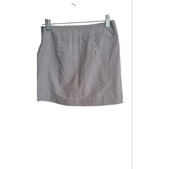 Womens Urban‎ Outfitters Mini skirt small Blue/white strip - Picture 3 of 4